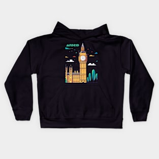 Big Ben in Madrid Kids Hoodie